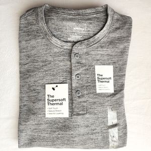 Sonoma Gray Long Sleeve Supersoft Thermal Shirt Men's Size L NWT